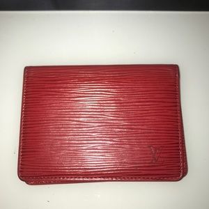 Louis Vuitton Epi leather card/ID wallet